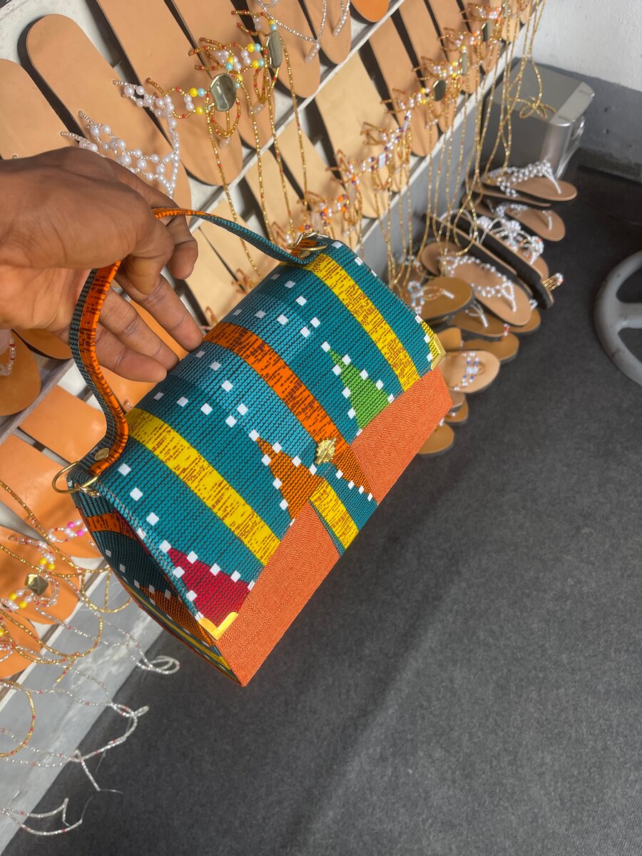 Sac à main en tissu ethnique