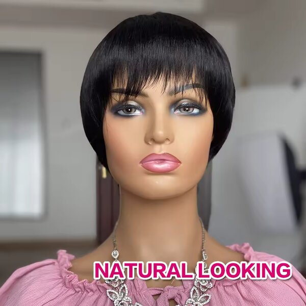 Perruque Naturelle Courte Femme