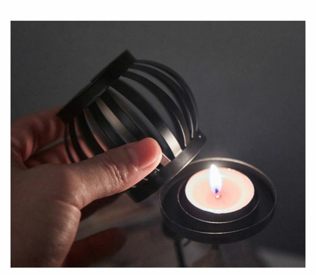 CANDLE HOLDER CANDLESTICK IRON ART