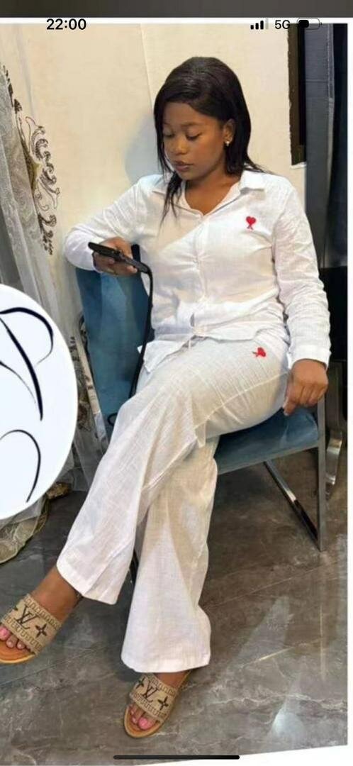 Complet dame lin cassé