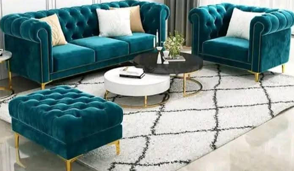 Set of turquoise furniture