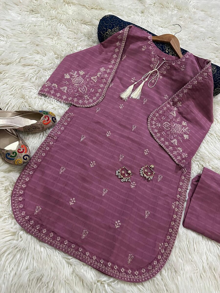 Doria lawn stitch 2 pc Dc free