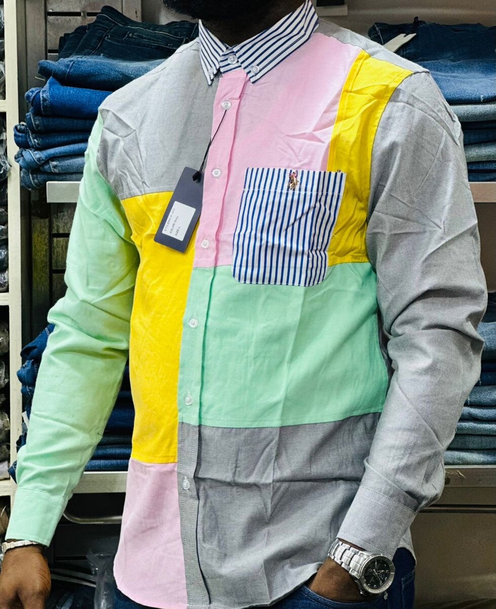 Chemise colorée unisexe