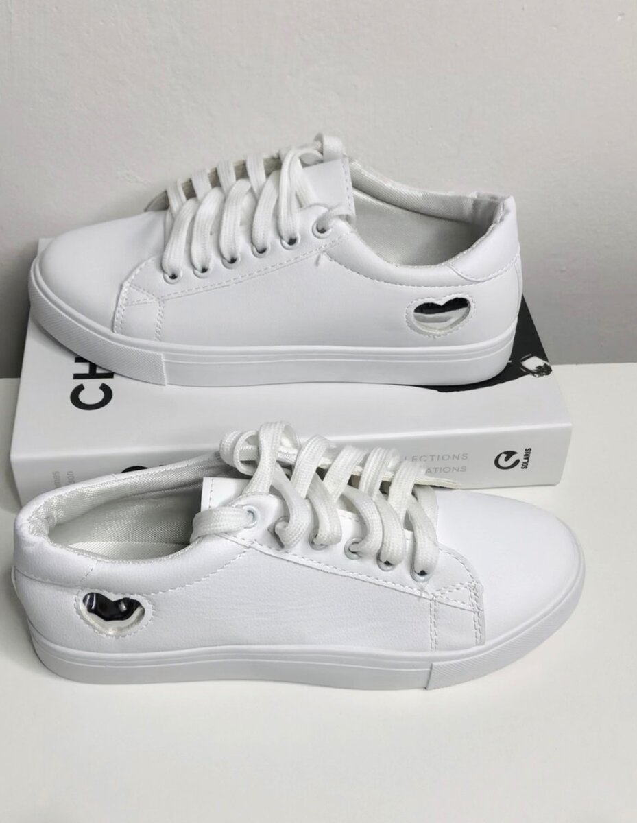 White sneakers