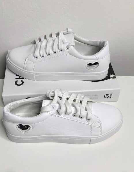 White sneakers