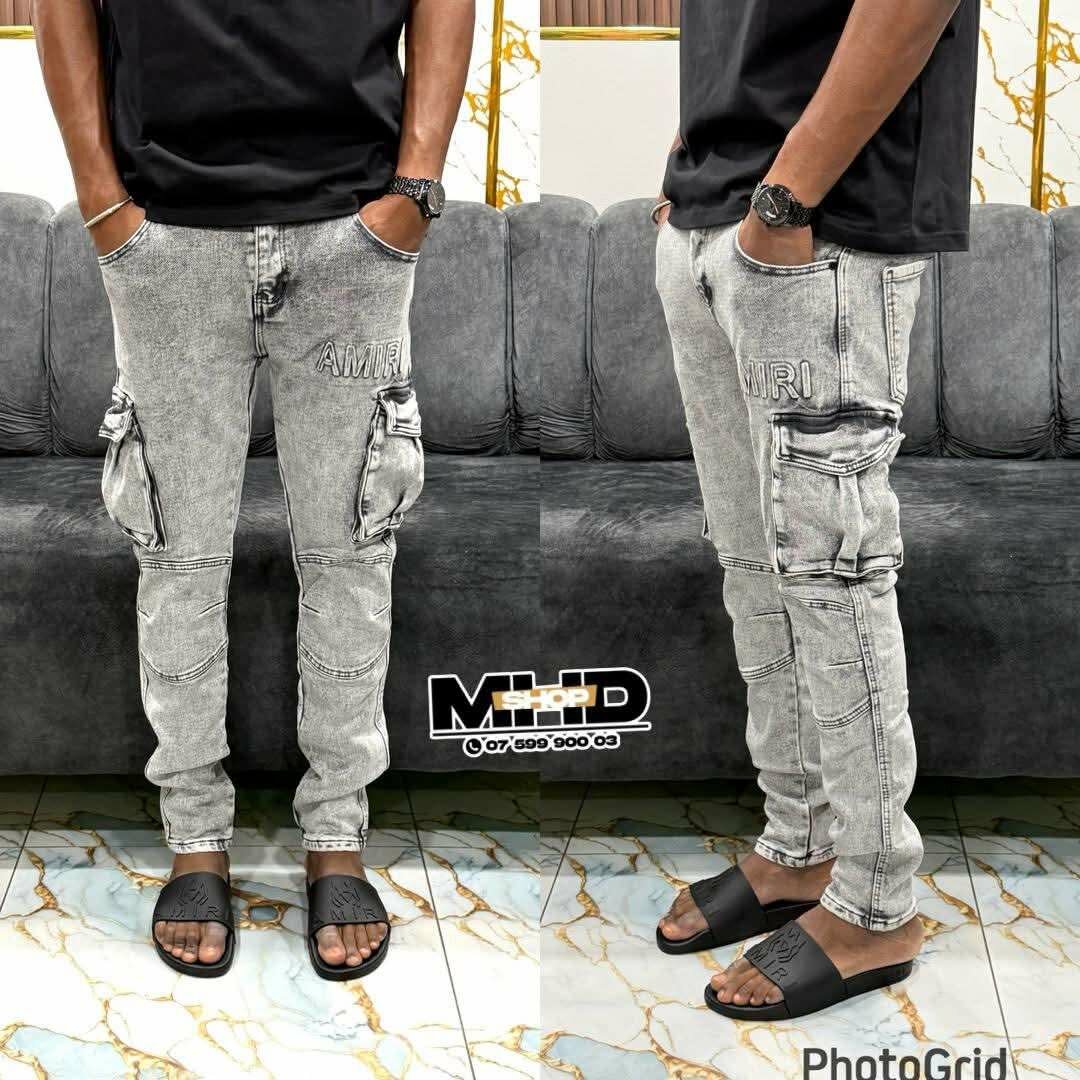 Jeans cargo décontracté homme