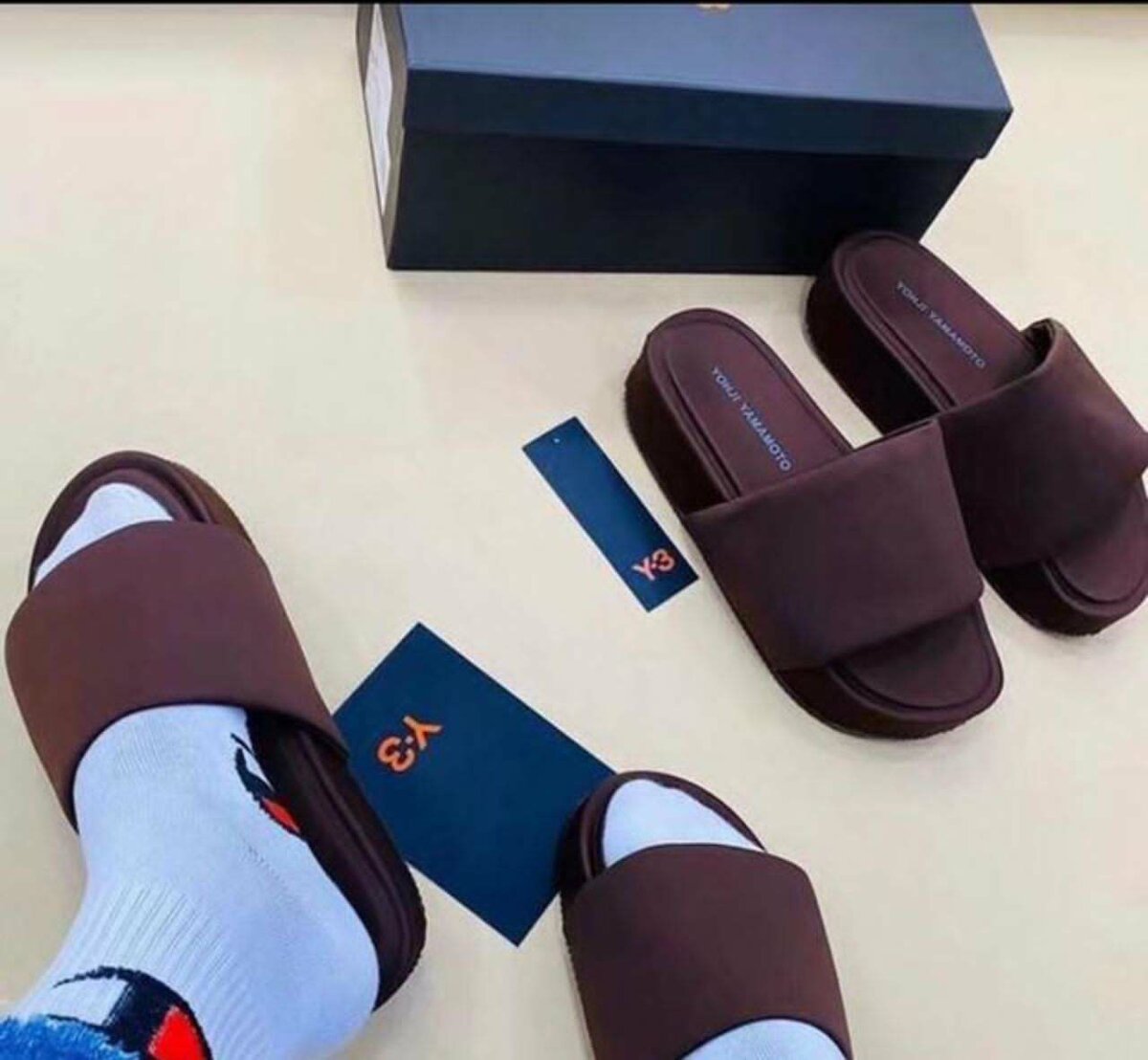 Original Y3 luxury slide wear