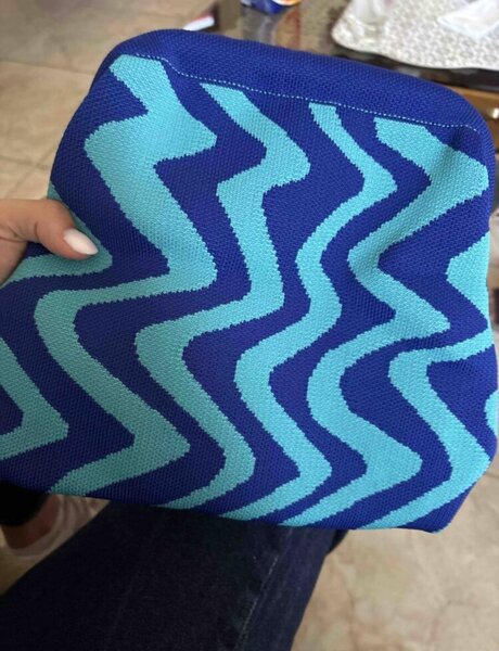 Pochette Zigzag en Tissu