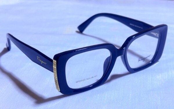 Lunettes élégantes bleues