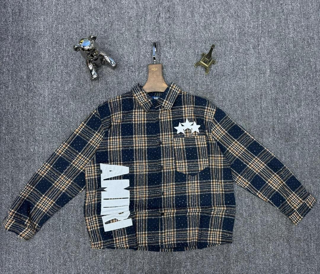 Chemise à carreaux AMIRI