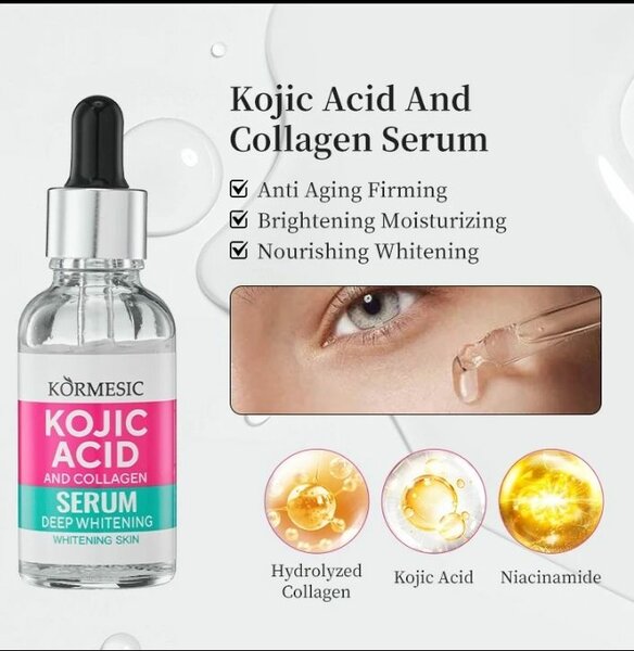 Sérum Kojic Acid et collagène