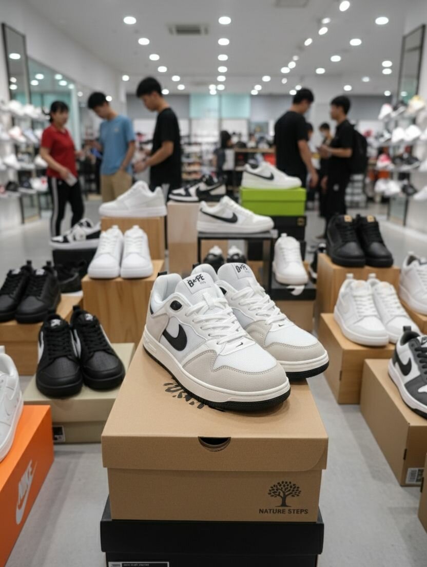 Baskets Nike blanches élégantes