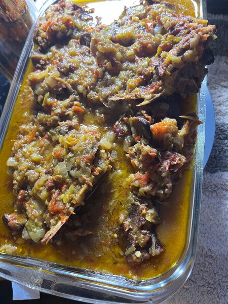 Attiéké pâte de  côtelette