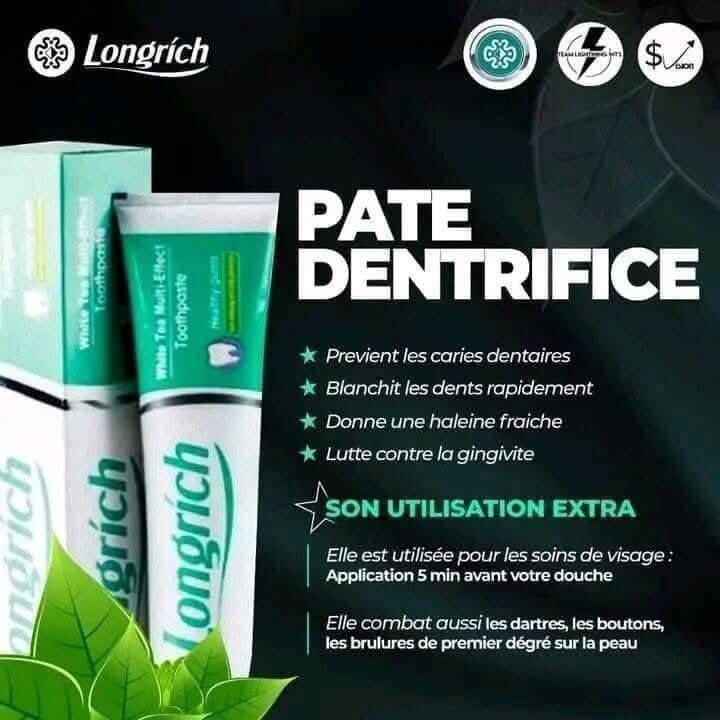 Pâte dentifrice Longrich blancheur
