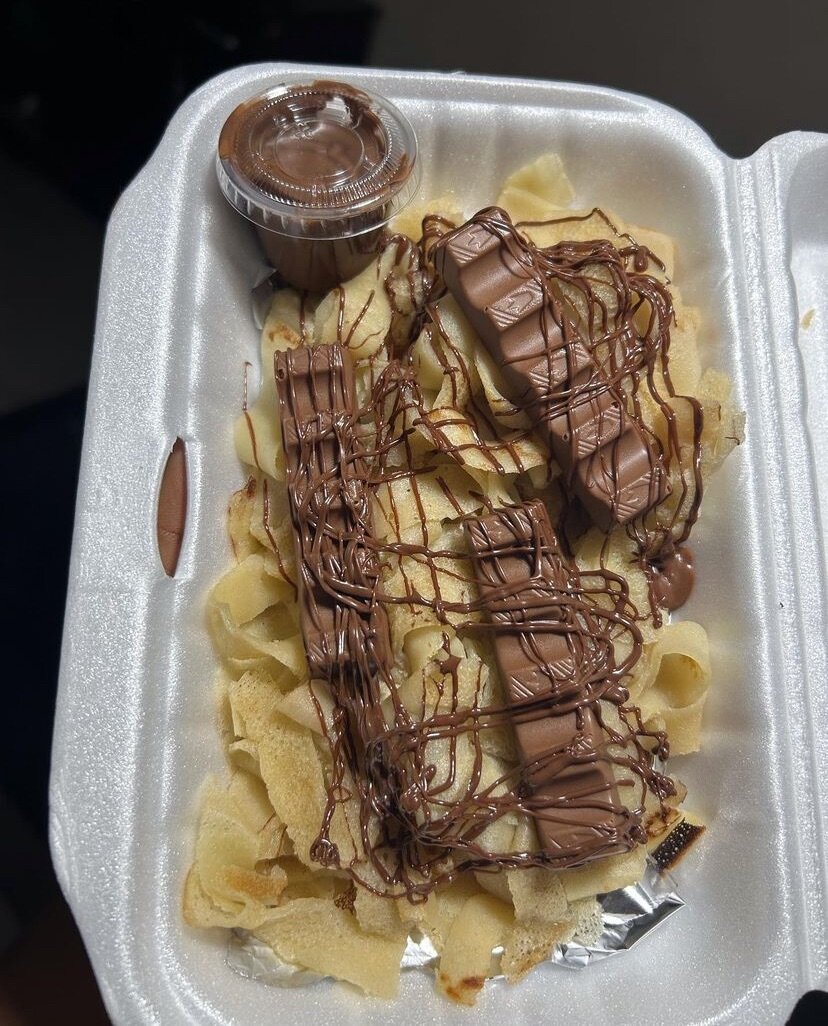 Crêpes sucrées au chocolat