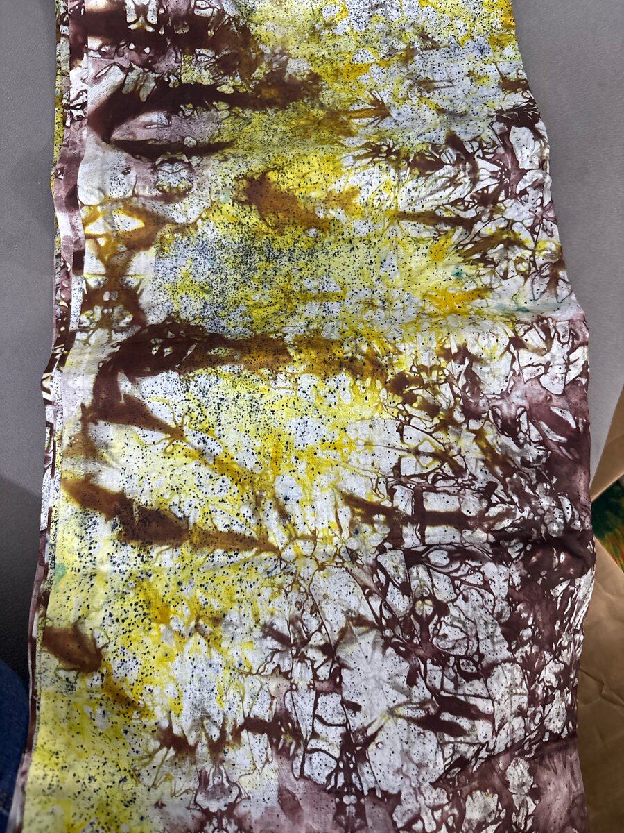 Écharpe Batik Colorée Unique