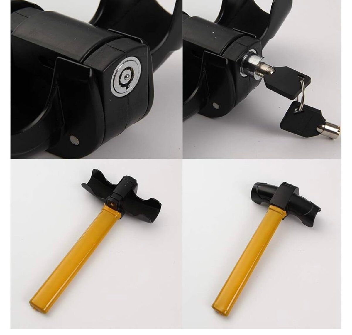 Verrou universel pour volant de voiture, antivol