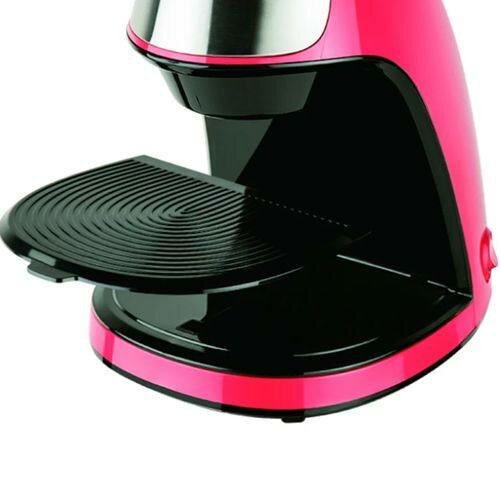 Cafetière électrique rose stylée