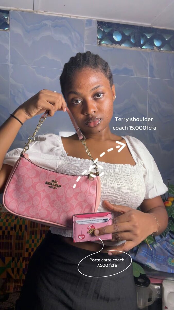 Pink Shoulder Bag and Wallet