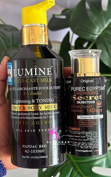Lumine Half Cast Face & Body Milk Combo