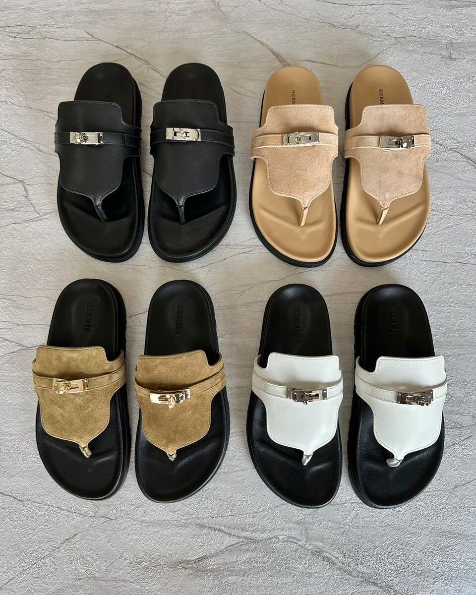 Sandales en cuir tendance homme