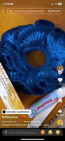 Handmade Crochet Scrunchie Set