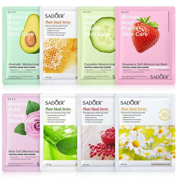 SADOER Face sheet mask, lip and eye mask