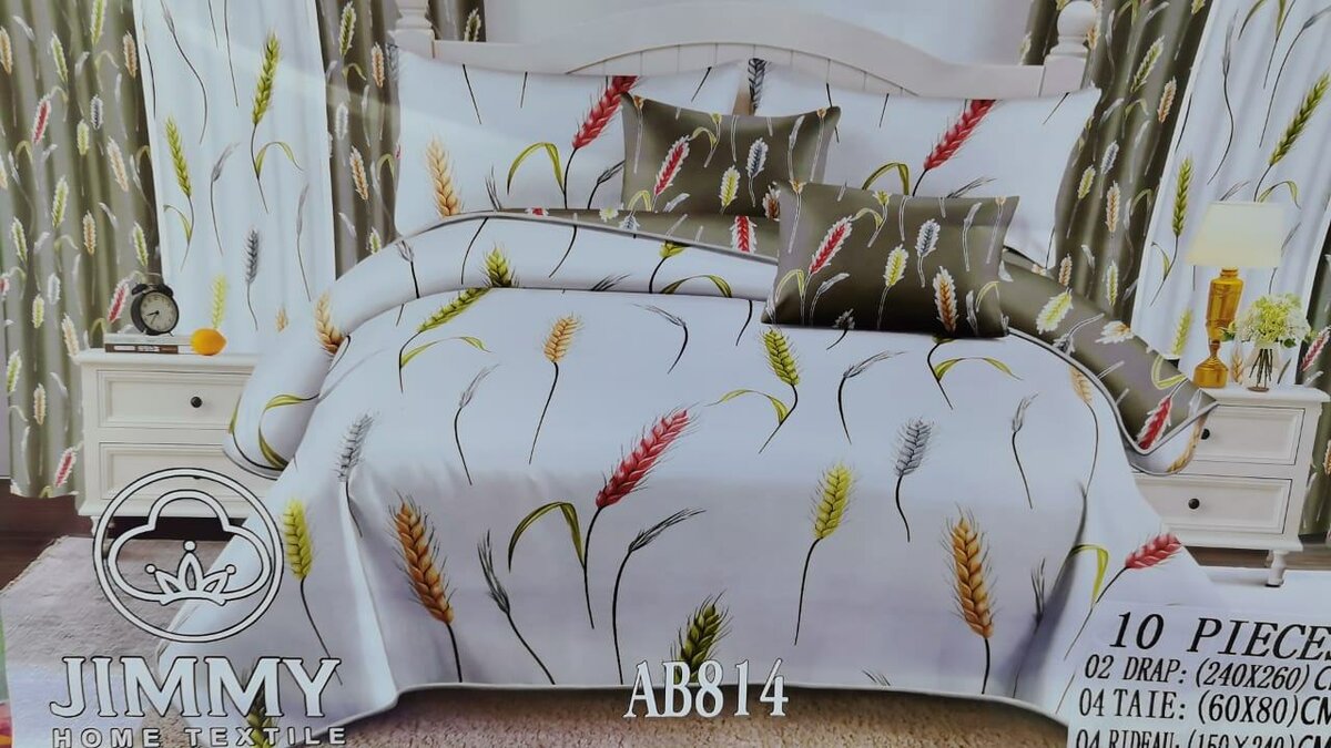 Parure de lit élégante 10 pièces