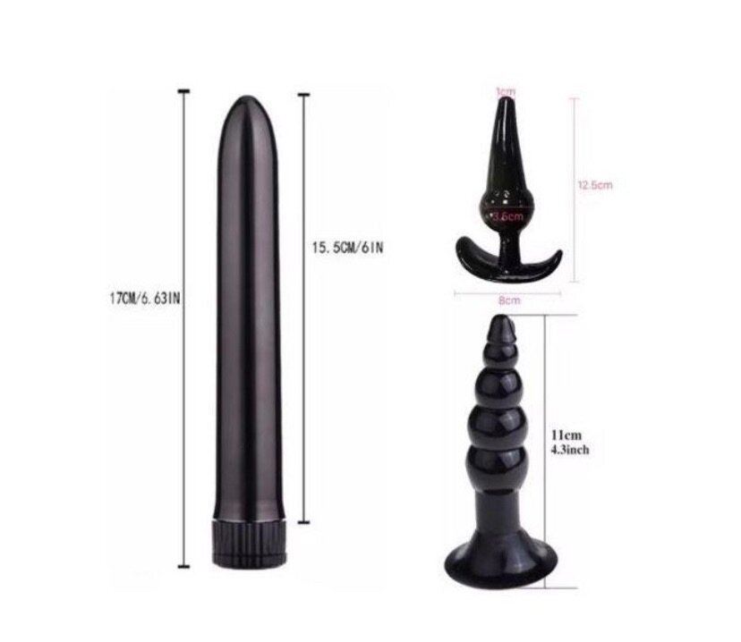 7 plugs  anal silicone