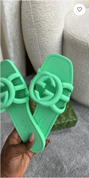 Luna Green Jelly Slides