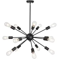 Modern Black Sputnik Sphere Chandelier (Fanoos) 15 Heads