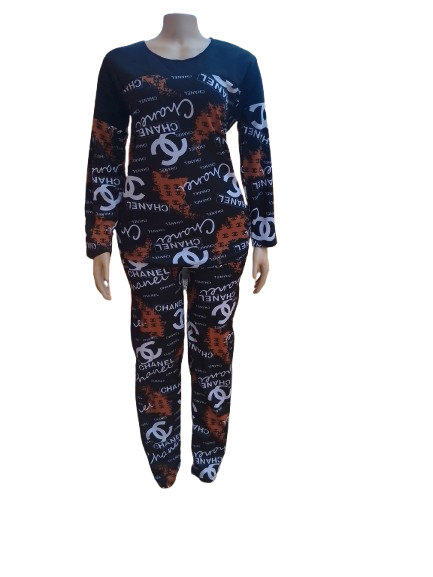 Ladies Two Piece Outfit-Multicolor-Medium