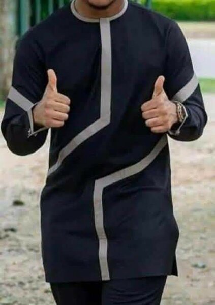 Boubou homme africain élégant