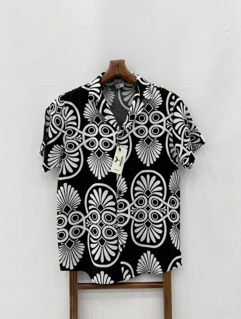 Chemise à motif géométrique