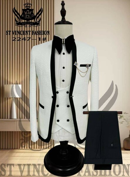 Costume Élegant Noir et Blanc