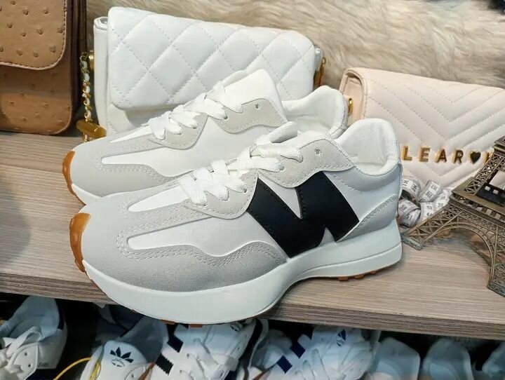 Baskets Chunky Blanc-Noir Hommes