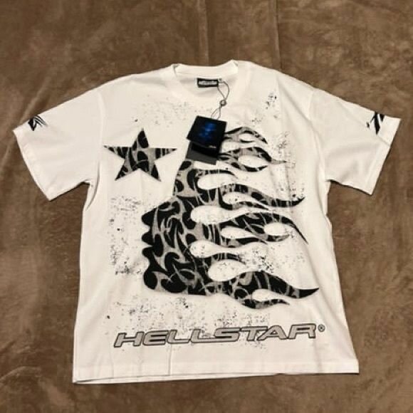 T-shirt Hellstar Blanc Homme