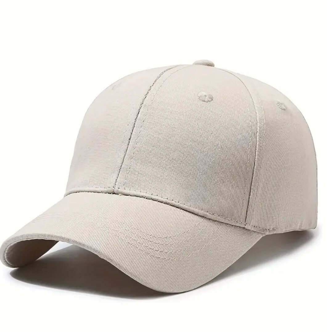 Casquette beige en coton