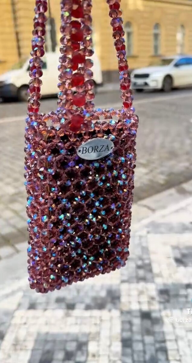 Sac à bandoulière perles