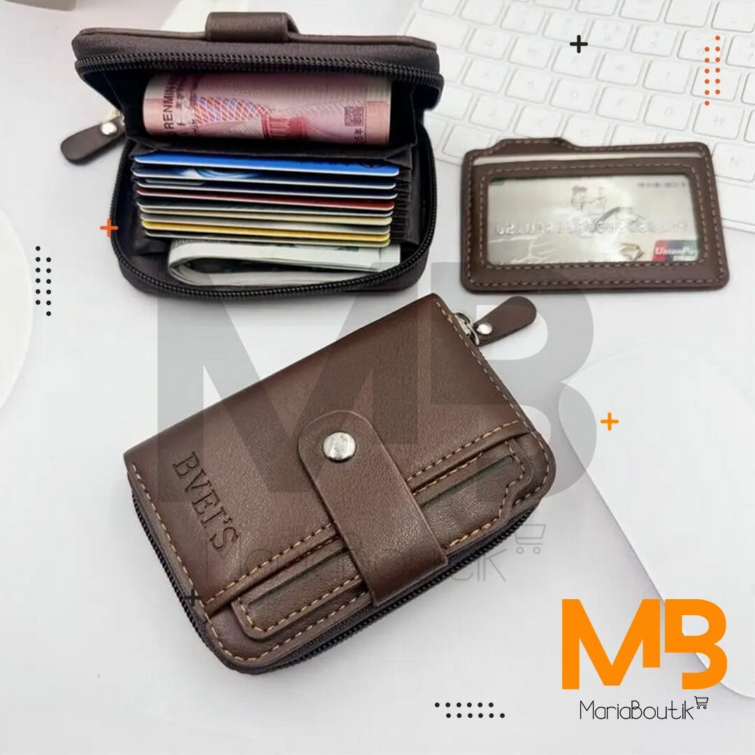 MBK Porte-carte Homme Marron