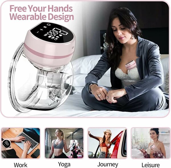 Tire-lait électrique portable, invisible, portable, grande a