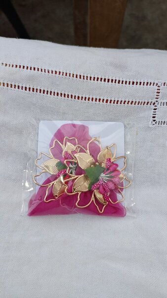 Boucle d'oreille fleur