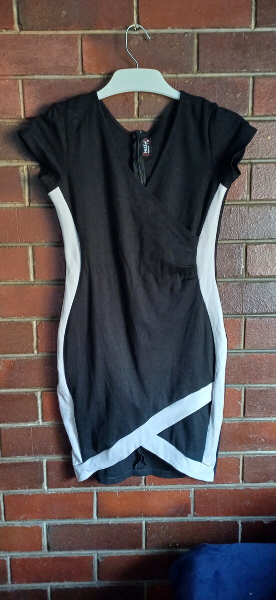 Thrift dresses and sweat pants