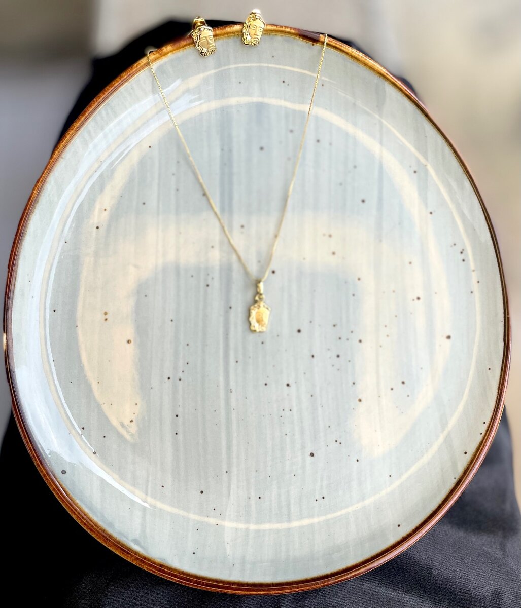 Ensemble plaqué or pour femme