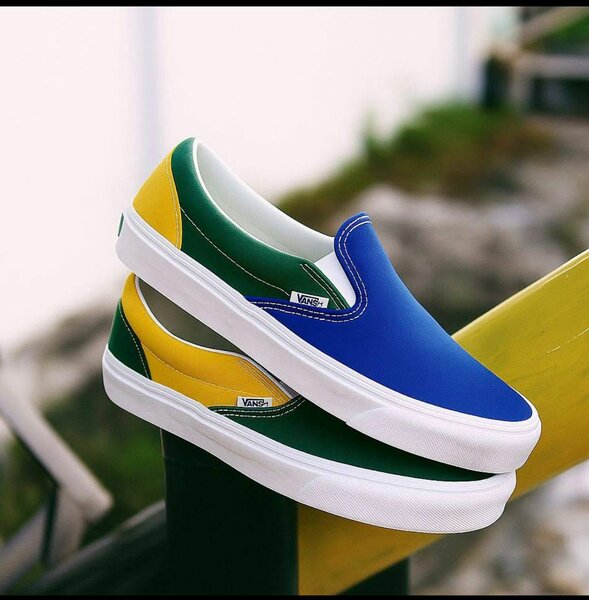 Baskets slip-on colorées