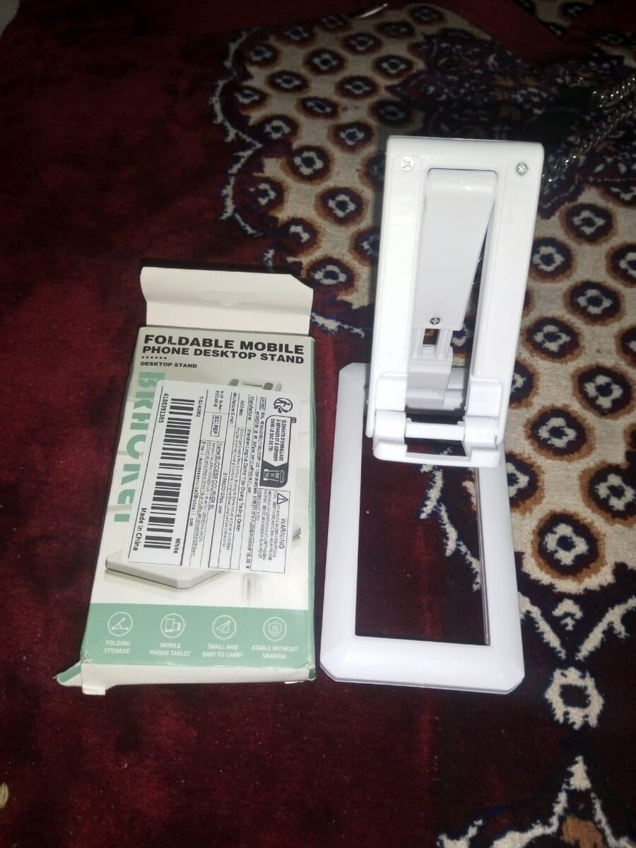 Foldrable Mobile & tablet desktop stand _ Adjustable & Porta