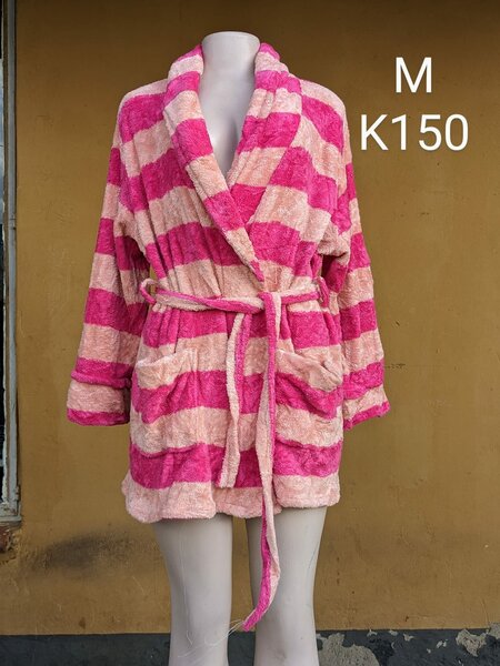 Women's Fleece Bathrobe pink