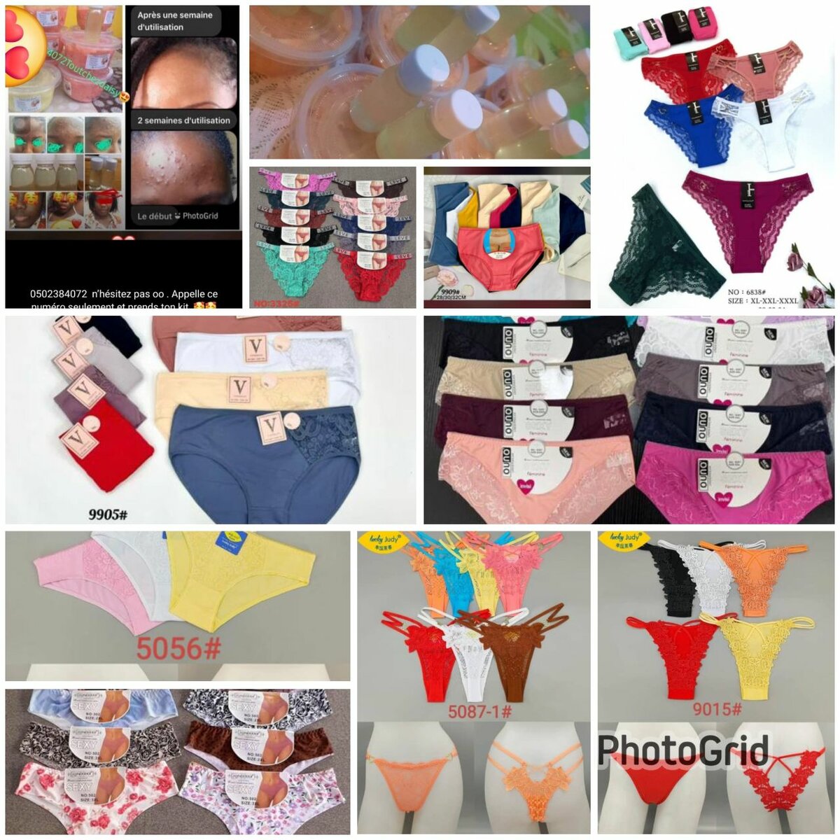 Slip savons et lotions