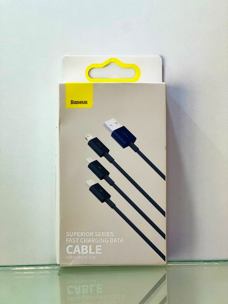 Baseus Superior Series Fast Charging Data Cable USB to M+L+C