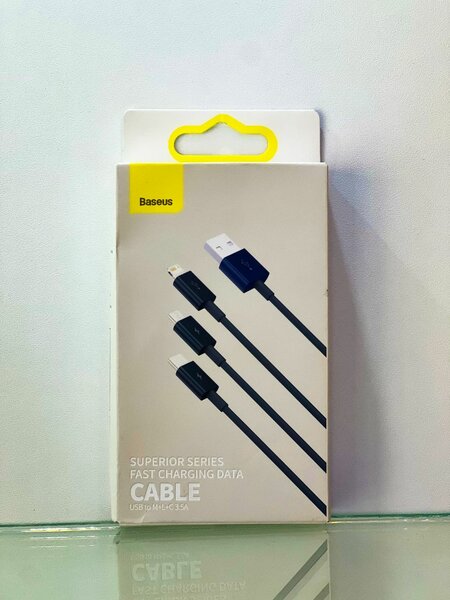 Baseus Superior Series Fast Charging Data Cable USB to M+L+C